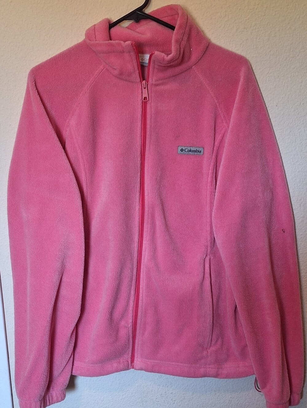 Columbia Pink Zip-Up Fleece Jacket